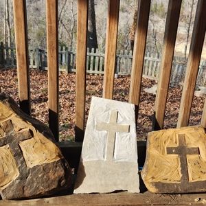 Religious rock/ pet tombstones